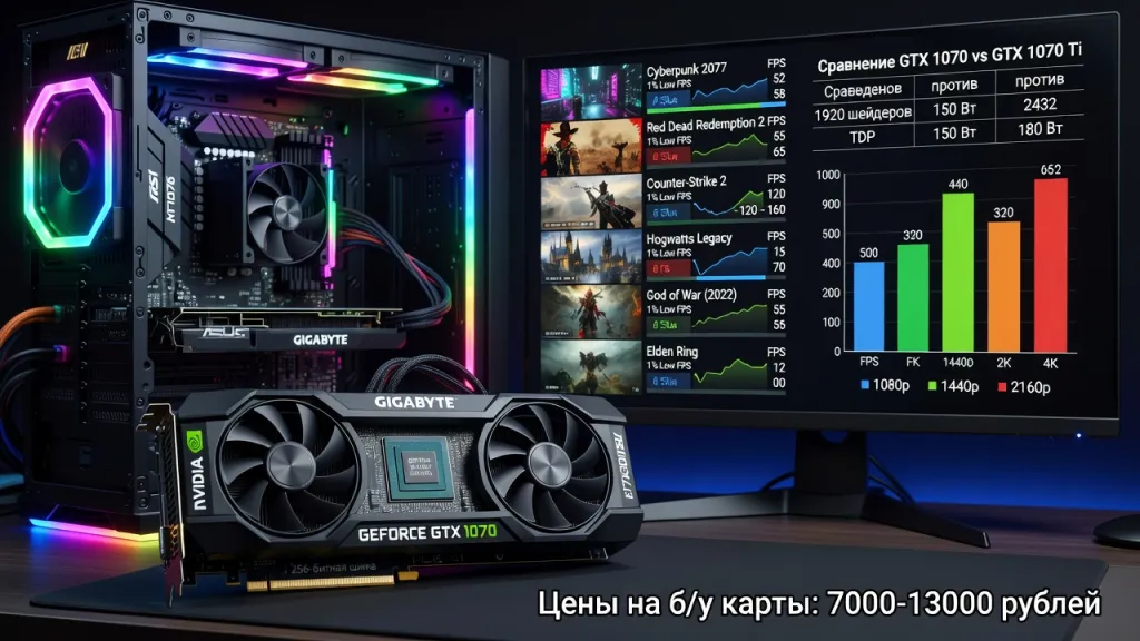 GTX 1070 для игр: реальные FPS в Full HD, 2K и 4K